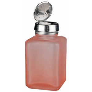 Pink Frosted Bottle with One-Touch Pump, 6 oz - Part No. 35381